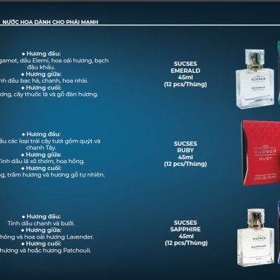 Nước Hoa Nam Ruby Sucses (45ml)