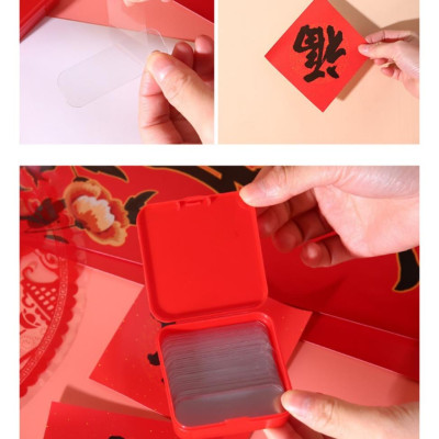 Băng keo dán 2 mặt trong suốt siêu dính treo đồ (Hộp 60 miếng)