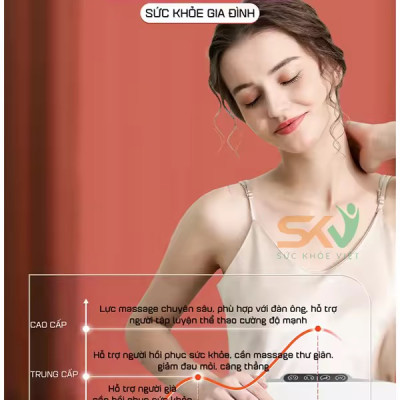 Đai Massage Bụng Hỗ Trợ tan Mỡ Bụng, Xoa Bóp Cùng Lúc Làm Nóng, Mát Xa Cổ Vai Lưng Đùi
