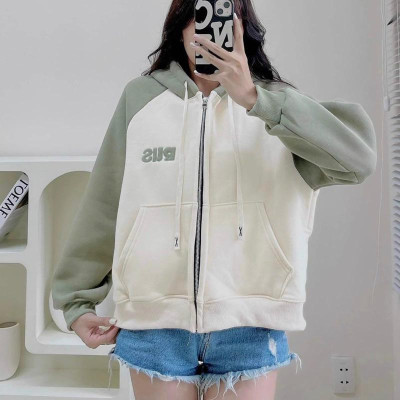 Áo khoác nữ xiteen nỉ dệt thêu RUS bao chất cực chuẩn-A2115