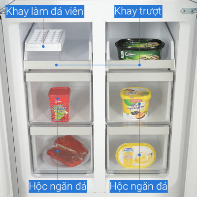 Tủ lạnh Hitachi Inverter 464 lít Multi Door HR4N7520DSWDXVN - Hàng chính hãng - Chỉ giao HCM