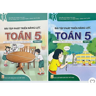 Sách - ( Combo 2 tập) Bài Tập Phát Triển Năng Lực Toán 5 - (Theo Chương Trình GDPT 2018)