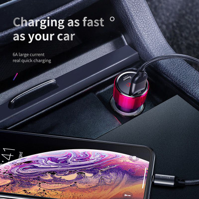 Bộ tẩu sạc Baseus Magic Series Quick Charge nhanh đa năng dùng cho xe hơi- Hàng chính hãng