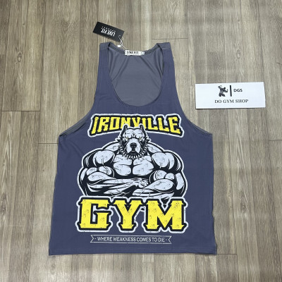 Áo ba lỗ tập gym nam DOGYMSHOP form body, thun lạnh 4 chiều thoáng mát ABBL3