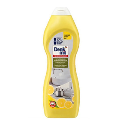 Kem tẩy nhà bếp đa năng Denkmit Schuermilch Đức 750ml dùng cho inox, sứ nhà bếp, nhà tắm