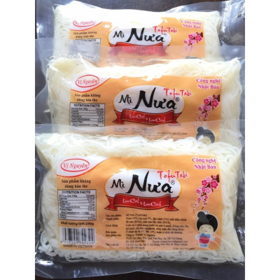 Combo 10 Gói Mì Nưa Vị Nguyên Das Keto 240g
