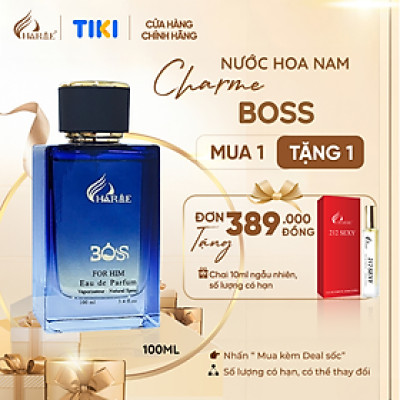 Nước Hoa Nam CHARME BOSS 100ml  Bản Lĩnh, Mạng Mẽ, Lôi Cuốn_Nước hoa chính hãng lưu hương lâu