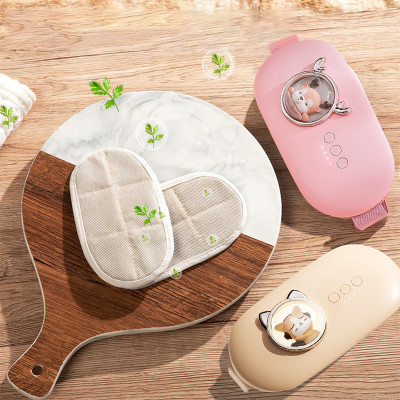 ￼Đai chườm nóng bụng kinh, máy massage 4 chế độ nén nóng hồng ngoại xa, làm ấm tử cung và bụng, đai massage bụng kinh