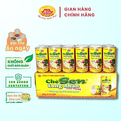 Chè sen long nhãn Minh Trung 365g - Chè Sen Long Nhãn 24 (thùng 24 lon)