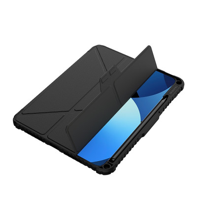 Bao Da chống sốc cho iPad Pro 11 inch M4 / iPad Pro 13 inch 2024 Nillkin Bumper Leather Case Pro (Kiểu gập đa góc) - Hàng Chính Hãng