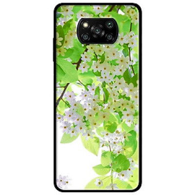 Ốp lưng dành cho Xiaomi Poco X3 mẫu Hoa Li Ti Trắng