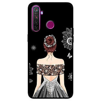 Ốp lưng dành cho Realme 6i mẫu Cô Gái Váy Xám