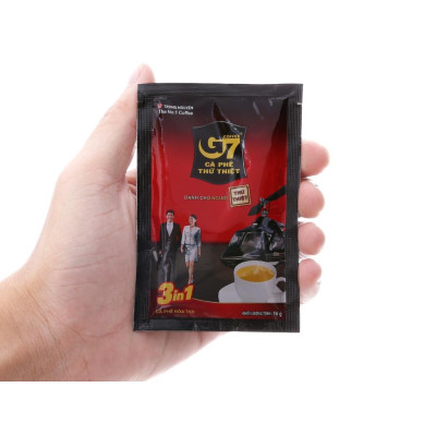 Cà Phê Hòa Tan G7 3in1 Trung Nguyên – Hộp 21 Gói – Cà Phê Sữa Hòa Tan Tiện Lợi, Đậm Vị Việt