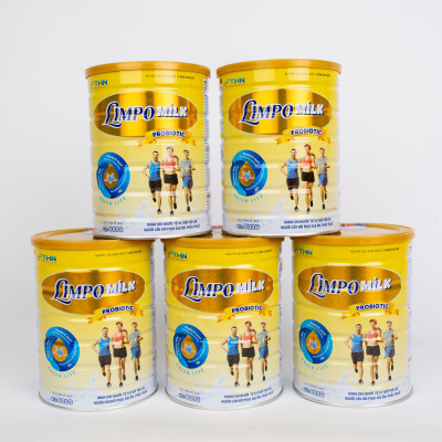 Sữa Limpo Milk Probiotic 900G cho người trên 10 tuổi cần phục hồi trước và sau phẫu thuật, tăng cường dinh dưỡng.