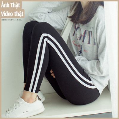 Quần legging nữ chất thoáng mát (Đen Nhám)
