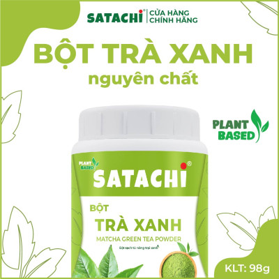 Bột Trà Xanh nguyê n ch ất SATACHI. Hộp 98g