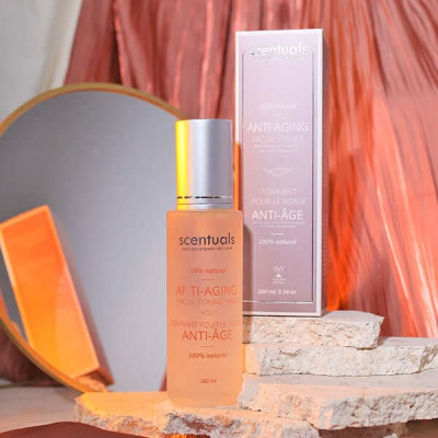 Nước hoa hồng dạng xịt chống lão hóa 100ml  Scentuals  Anti aging Facial toning mist 100ml