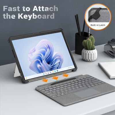 Ốp lưng Zaki cho Surface Pro 11/Pro 10/Pro 9 chống sốc trong mờ - Hàng Chính Hãng