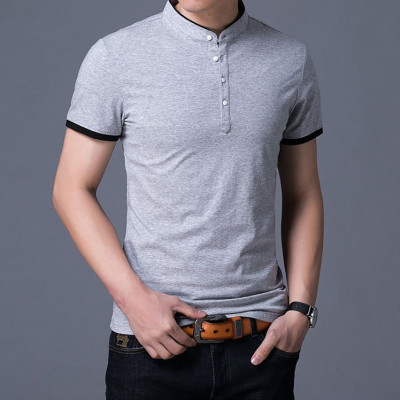 Áo thun nam ngắn tay cổ trụ thời trang SITAKI cao cấp ATN01