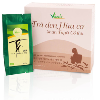 Combo 3 hộp Trà Xanh + Hồng + Đen Hữu Cơ shan tuyết cổ thụ (Trà Búp)