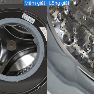 Máy giặt sấy LG Inverter giặt 12 kg - sấy 7 kg FV1412H3BA - HÀNG CHÍNH HÃNG  - CHỈ GIAO HCM