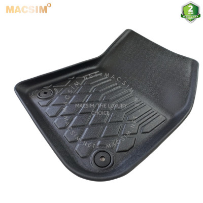 Thảm lót sàn xe ô tô VinFast VF8 Nhãn hiệu Macsim chất liệu nhựa TPE cao cấp màu đen