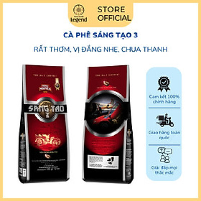 Cà Phê Trung Nguyên Legend Sáng Tạo 3 – Gói 340g – 100% Arabica, Vị Chua Thanh Nhẹ