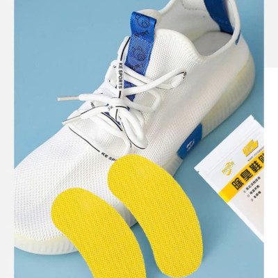 Túi 12 miếng Miếng Dán Khử Mùi, Làm Thơm Giày Tất, Chống Hôi Chân, Khử Mùi Diệt Vi Khuẩn hương chanh thơm mát Bộ Cặp Lót Giày Bảo Vệ Gót Êm Chân Cao Cấp Thoáng Khí