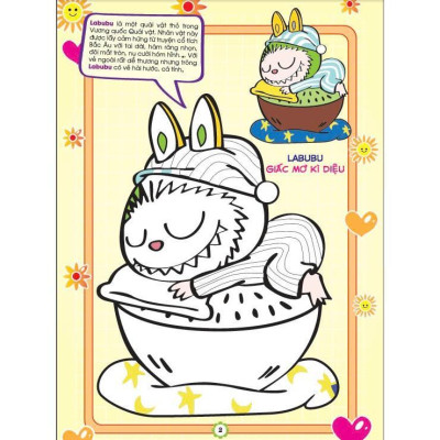 Sách - Bé Tô Màu Labubu - Giấc Mơ Kì Diệu - Hồng Ân