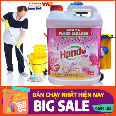 Nước thơm lau sàn nhà Hando can 5L Hương Nhài