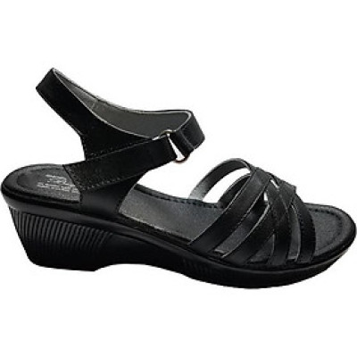 Giày Sandal Nữ Đế Xuồng BIGGBEN Da Bò Thật SDN38
