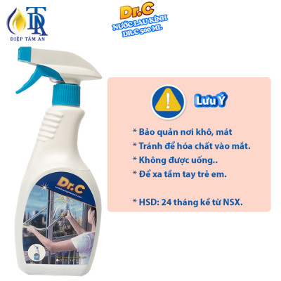 Nước Lau Kính Siêu Sạch,Sạch Trong Suốt,Không Tỳ Vết An Toàn Cho Người Sử Dụng Dr.C 500ml