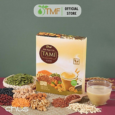 Bột ngũ cốc nảy mầm Tami 126g 7 gói TÂM MINH FOODS ít ngọt dinh dưỡng giảm cân
