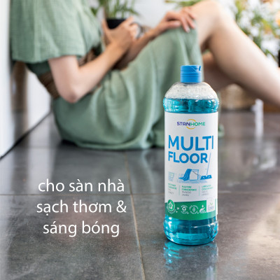 Nước lau sàn hương cam, bưởi, bạc hà Multi Floor Ecolabel 1000ml/chai