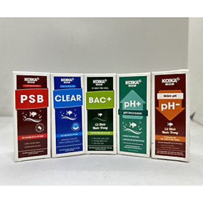 Combo 5 chai ( chai 30ml ) Men vi sinh Koika chuyên dùng cho cá và tép cảnh