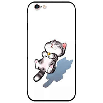 Ốp lưng in cho Iphone 6/6s Mẫu Mèo Sọc