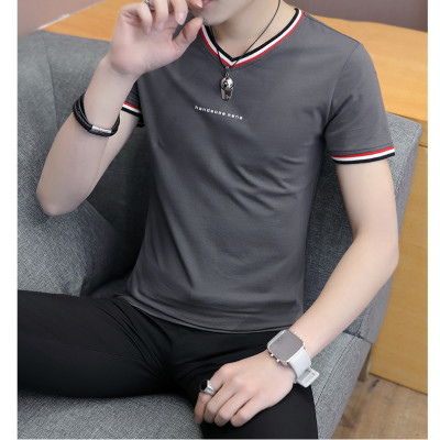 Áo thun nam ngắn tay cổ tim body thời trang SITAKI cao cấp ATN06