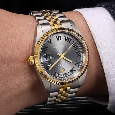 Đồng Hồ Nam Cadisen C8228M1 Chính Hãng Full Box Chống Nước Kính Chống Xước Dây Thép BH 2 Năm Máy Cơ