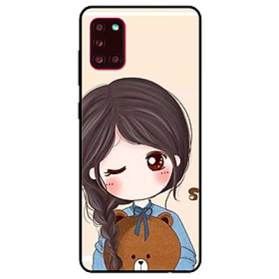 Ốp lưng dành cho Samsung A31 mẫu Nàng Ôm Gấu