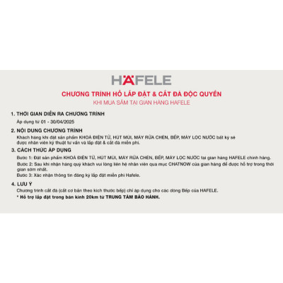 Máy rửa chén HDW-F605B 535.29.660 | Sức chứa 14 bộ đồ ăn Châu Âu ( tương đương 3 -4 bữa ăn Việt ) | Hàng chính hãng