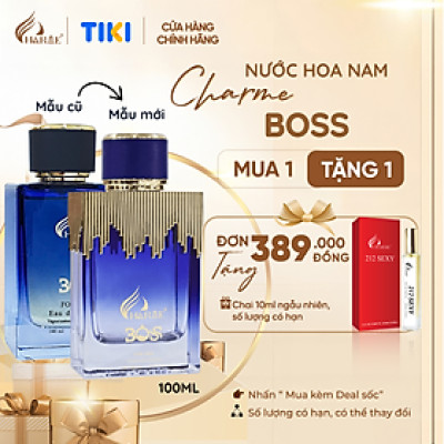 Nước Hoa Nam CHARME BOSS 100ml Bản 2024 Bản Lĩnh, Mạng Mẽ, Lôi Cuốn_Nước hoa chính hãng lưu hương lâu