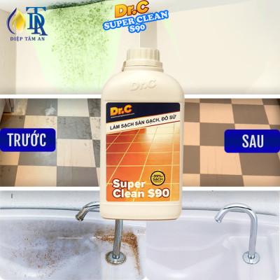 Combo Tẩy Bồn Cầu Bị Ố Vàng,Tẩy Gạch Men,Tẩy Xi Măng S90+Nước Lau Bếp Đa Năng,Tẩy Xoong Nồi Siêu Sạch,Tẩy Dầu Mỡ Nhà Bếp Dr.C