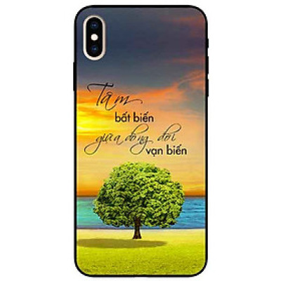 Ốp lưng in cho Iphone X/ Xs Mẫu Tâm Bất Biến