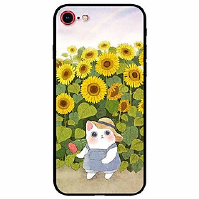 Ốp lưng dành cho Iphone 7 , 8 mẫu Mèo Mập Hướng Dương