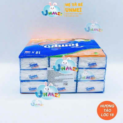 Khăn giấy bỏ túi Tempo Petit hương Gỗ Táo (18 gói)