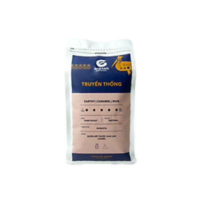 Cà phê bột pha phin Gaia Café - Truyền Thống túi 500g