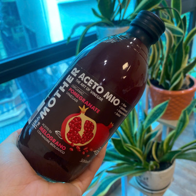 Giấm Lựu Hữu Cơ Aceto Mio (Có Giấm Cái) Chai 500ml, Hỗ Trợ Detox Cơ Thể, Tốt Cho Sức Khỏe