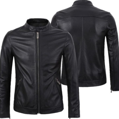 Áo Khoác Da Nam Đen Lót Lông Cao Cấp AKD22