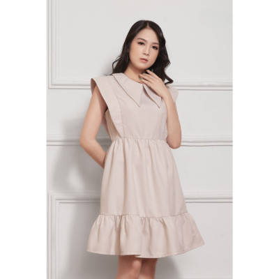 Đầm Babydoll Lụa Crep Tùng Xòe Tay Organza Maxivic, La Mộc - LM012216