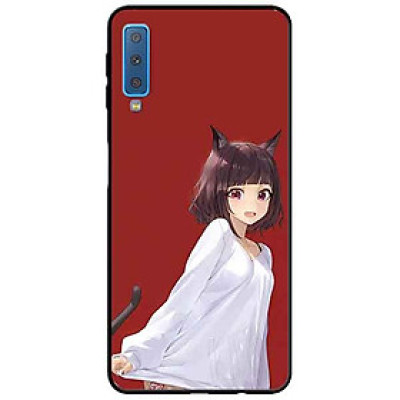 Ốp lưng in cho Samsung A7 2018 Mẫu Cún Tai To